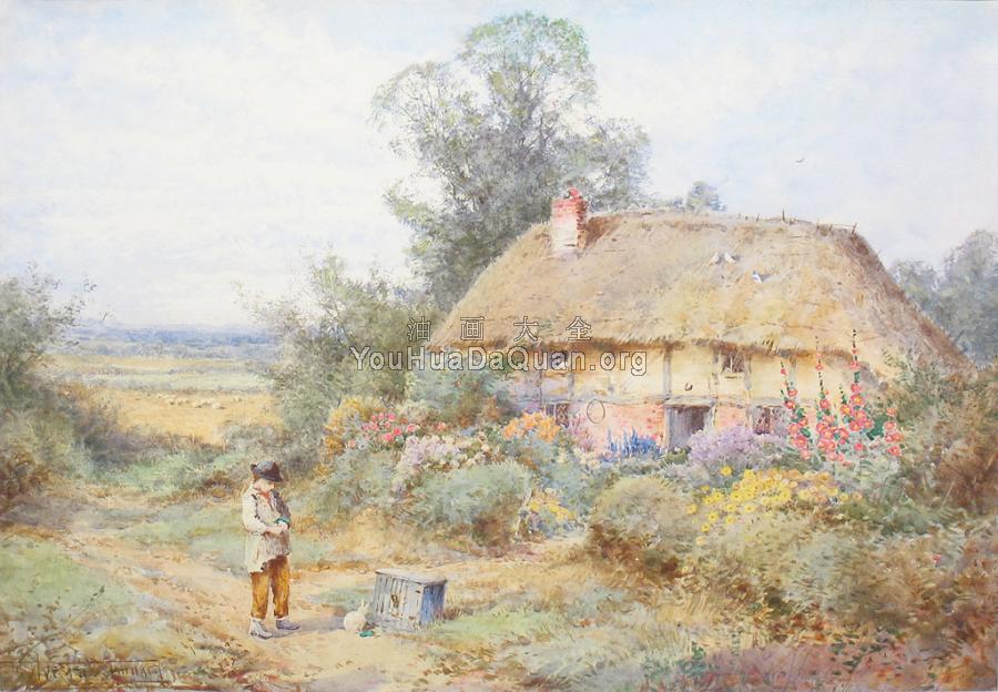 Feeding the rabbits - 亨利·约翰·西尔维斯特·斯坦纳德